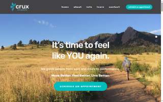 Crux Chiropractic website