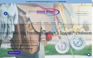 Done Right Air website