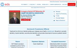 Emergency Dentist 24/7 Milwaukee website