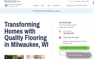 Floor Coverings International of Milwaukee website