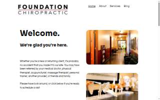 Foundation Chiropractic website