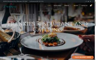 Frankies Restaurant and Catering website