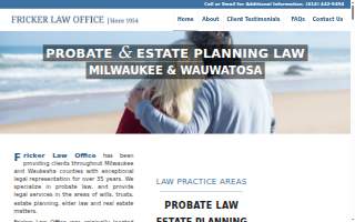 Fricker Law website
