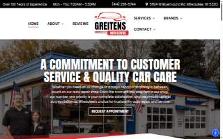 Greitens Auto Service of Milwaukee website