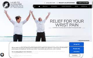 Hand to Shoulder Specialists of Wisconsin website