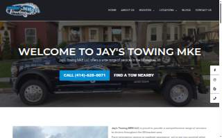Jay's Towing MKE LLC website