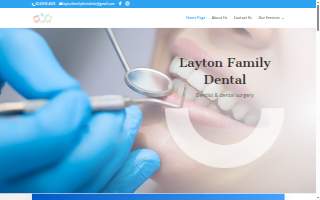 Layton Family Dental website