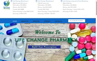 Life Change pharmacy 2 website