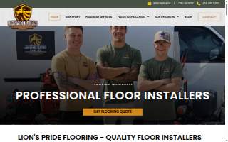 Lion's Pride Flooring website