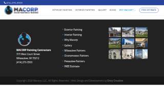 MACORP Premier Painting & Finishing website