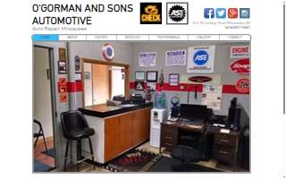 O'Gorman and Sons Automotive website