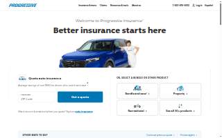 Progressive Insurance - Claims Office website