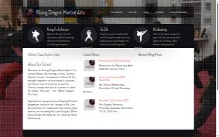 Rising Dragon Martial Arts of Milwaukee website