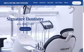 Signature Dentistry website