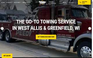 Speedy Peedy Towing and Recovery LLC of Milwaukee website