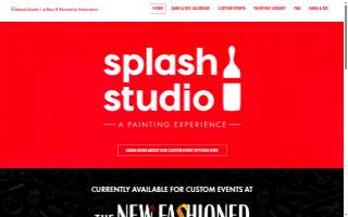 Splash Studio - A Bars & Recreation Experience website