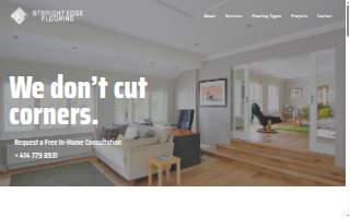 Straight Edge Flooring of Shorewood website