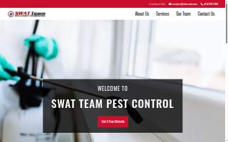 SWAT Team Pest Control website