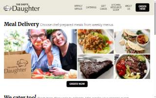 The Chef's Daughter website