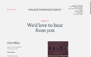 Wallace Insurance Agency website