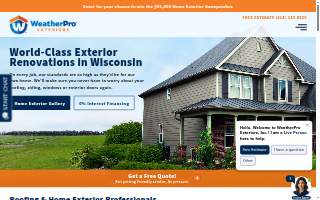 WeatherPro Exteriors website