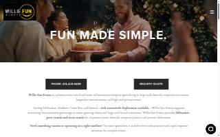 Willie Fun Events website