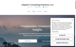 Adaptive Counseling Solutions website
