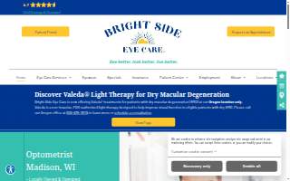 Bright Side Eye Care website