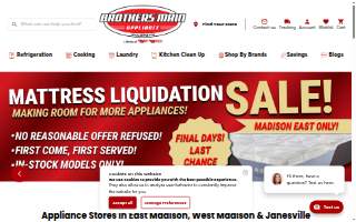 Brothers Main Appliance & TV website