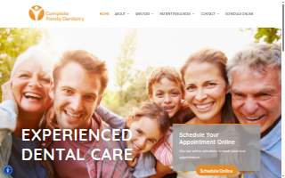 Complete Family Dentistry website