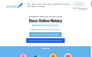 Docs Online Notary website