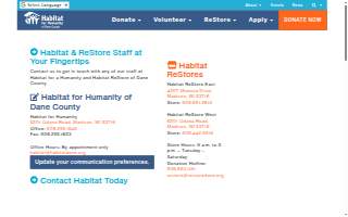 Habitat ReStore - East website