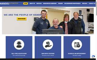Handel Automotive website