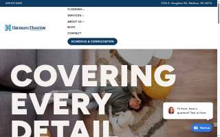 Harmony Flooring of Monona website