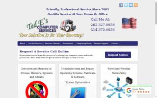 Computer Repair and Services website