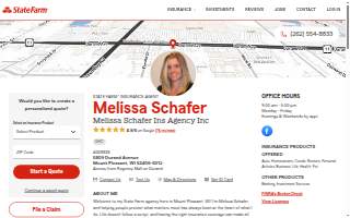 Melissa Schafer - State Farm Insurance Agent website