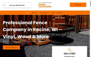 Racine Fence Contractor of Mount Pleasant website