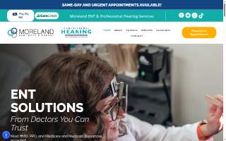 Moreland ENT & Professional Hearing Services - Mukwonago website