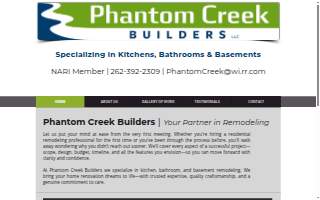 Phantom Creek Builders LLC website