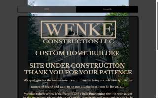 Wenke Construction LLC website