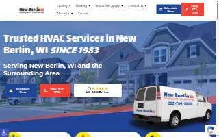 New Berlin Heating & Air Conditioning website