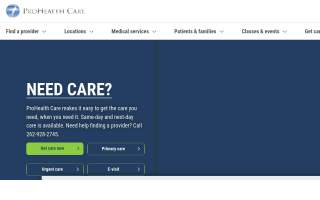 ProHealth Urgent Care New Berlin website