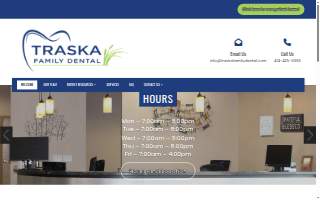 Traska Family Dental website