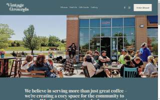 Vintage Grounds Coffeehouse website
