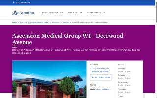 Ascension Medical Group WI - Deerwood Ave - Primary Care website