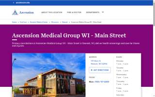 Ascension Medical Group WI - Main Street website