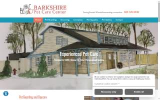 Barkshire Pet Care Center website