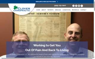 Clover Chiropractic LLC website