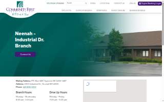 Community First Credit Union of Neenah website