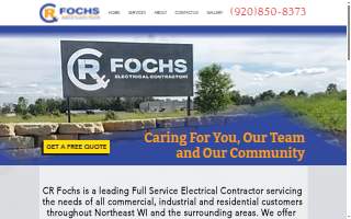 CR Fochs Electrical Contractors website
